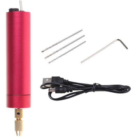 Mini perceuse électrique portable en aluminium pour la fabrication de bijoux