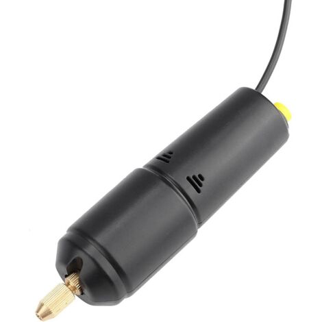Mini Perceuse, Foret électrique Tenu dans la Main actionné par USB avec 3 Bits de PC pour le Bois, Plastique, Feuille Papier, Aluminium, Carte -