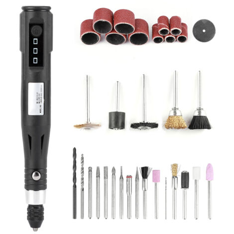 Mini perceuse-meuleuse électrique portable, petite machine de polissage 5000-15000 tr/min 5V 2A