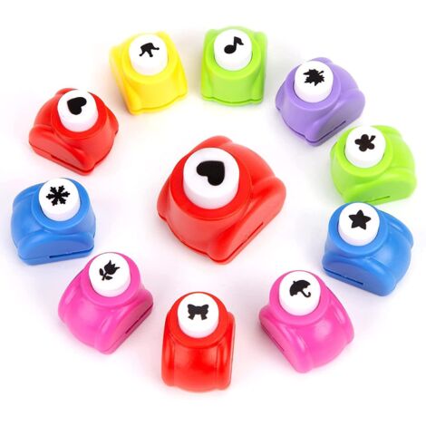 Mini-perforatrices pour loisirs créatifs, albums photo et scrapbooking - Lot de 10