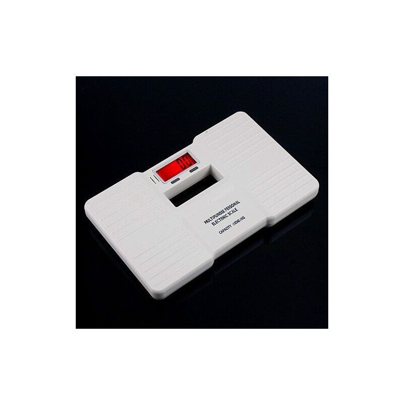 Mini pèse-personne numérique pour salle de bain (blanc)