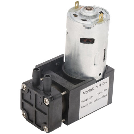 Mini petite pompe à vide sans huile DC24V - Débit 85KPa 40L/min pour gaz et air