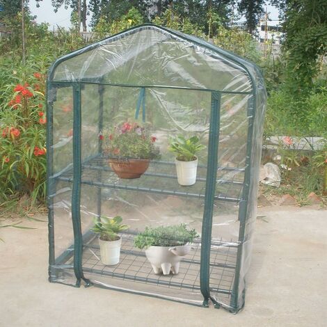 intérieur extérieur 70 x 70 x 80 cm Mini serre de jardin portable pliable en PVC pour jardin cour 