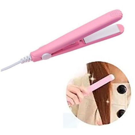 MINI PIASTRA CAPELLI LISCI CERAMICA PORTATILE DA VIAGGIO CONTENITORE SN-228