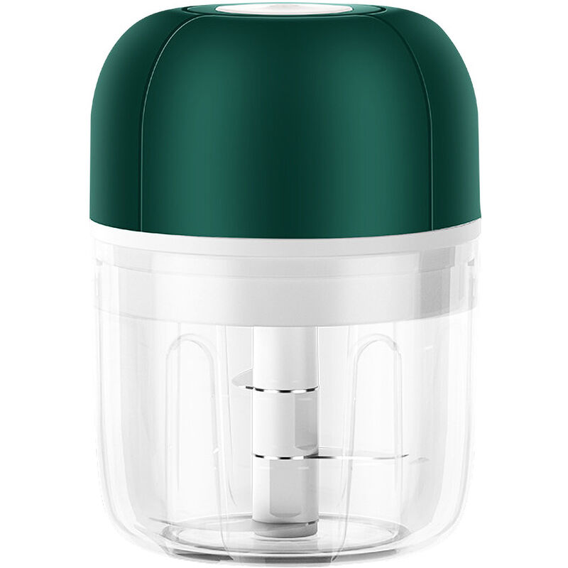 

Mini picadora de ajo electrica de 250 ml, picadora de alimentos multifuncion, picadora de ajo con carga USB, cortadora para picar verduras, frutas,