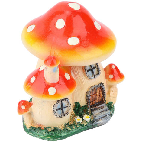 Mini-Pilzhaus aus Kunstharz, Miniatur-Feengartendekoration