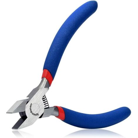 Mini pince à bec plat de 12,7 cm - Pince à bec large - Pince de précision pour bijoux, réparation fine, outils à main, micro professionnel pour perles, loisirs créatifs, loisirs