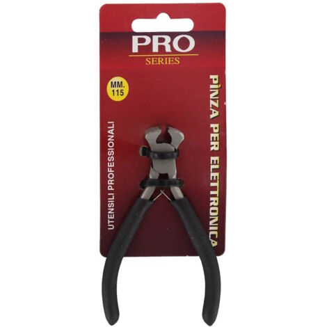 Mini Pinza Tronchesina Per Elettronica Art 205 "Pro" Becco Taglio Frontale Cromo