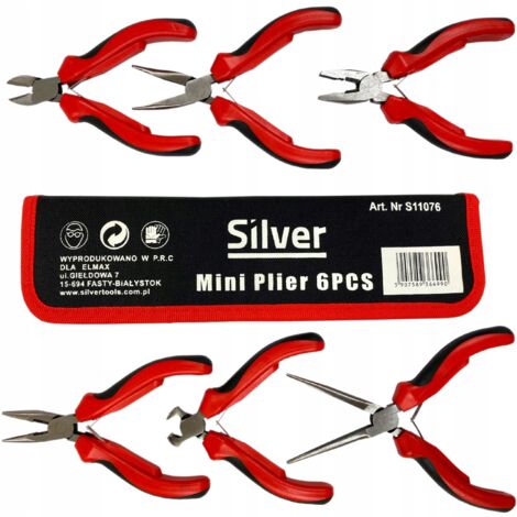 Mini pinze diritte allungate curve taglierini 125mm - 6pz