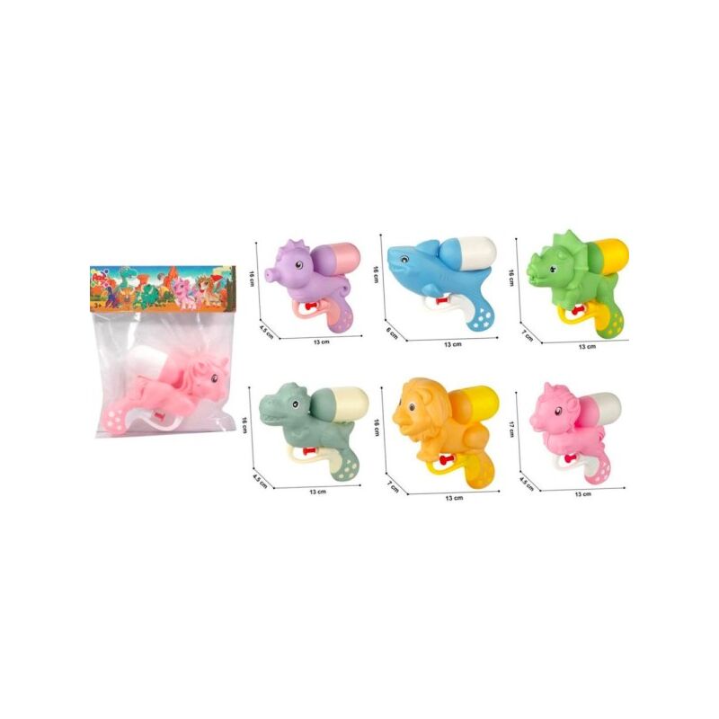 Trade Shop Traesio - Mini Pistola De Agua Mil Salpicaduras Animales De Colores Juego Infantil Playa Mar
