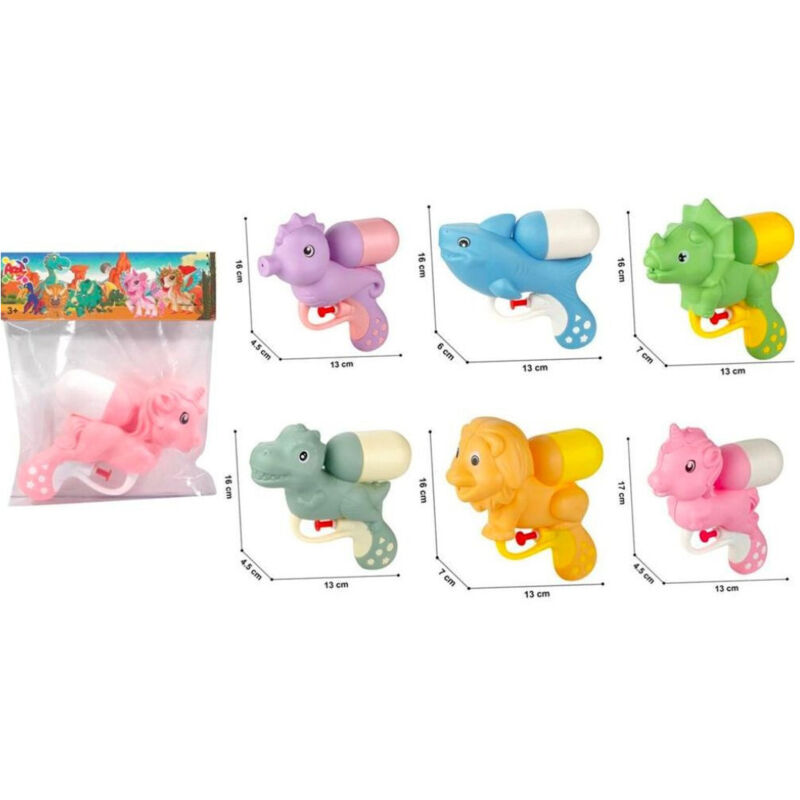 Trade Shop - Mini Pistola Ad Acqua Millespruzzi Animali Colorati Gioco Bambini Spiaggia Mare -
