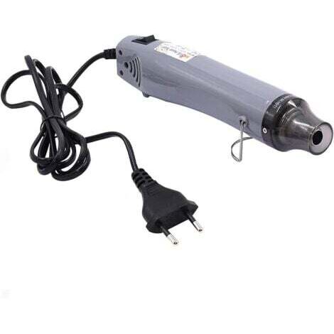 Mini pistolet à air chaud électrique 300 W Mini Shrink Heat Tool Embossing Heat Tool Mini outil de bricolage (argent)