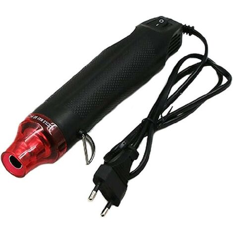 Mini pistolet à air chaud électrique 300 W pistolet à air chaud portable pour gaufrage artisanal, emballage rétractable en PVC, séchage de la peinture, argile, tampon en caoutchouc, main multifonction