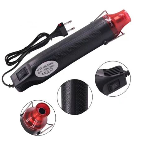 Mini Pistolet à air Chaud électrique 300W Décapeur Thermique Portatif température Pistolet à air Chaud DIY pour séchage de la Peinture, Caoutchouc Stamp,Argile chauffante