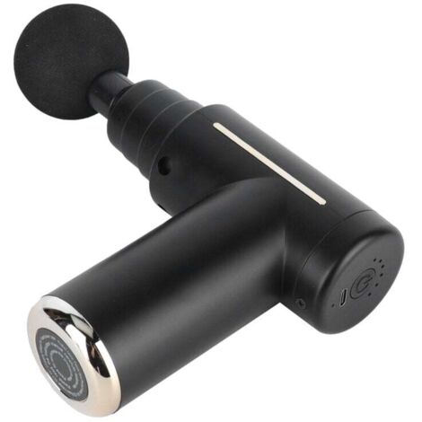 Mini pistolet de massage tissus profonds - Portable maison - Soulagement douleurs musculaires - Noir