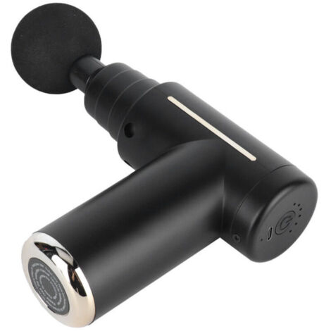 Mini pistolet de massage tissus profonds - Portable maison - Soulagement douleurs musculaires - Noir