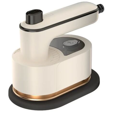 Mini plancha rotativa - Blanca - Plancha de vapor portátil para ropa - 1 unidad