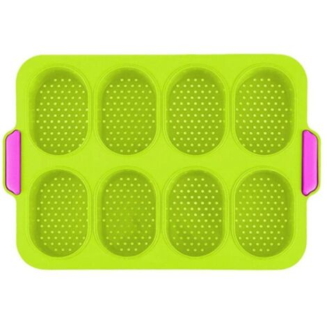 Mini Plaque de Cuisson à Pain. Mini Plaque de Cuisson à Flexible en Silicone Facile à Libérer Petits Trous Répartition Uniforme de la Chaleur sans Danger pour les Gâteaux pour les Fours
