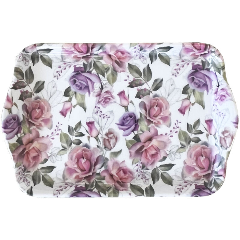 Mini plateau rectangulaire roses Mini plateau rectangulaire roses