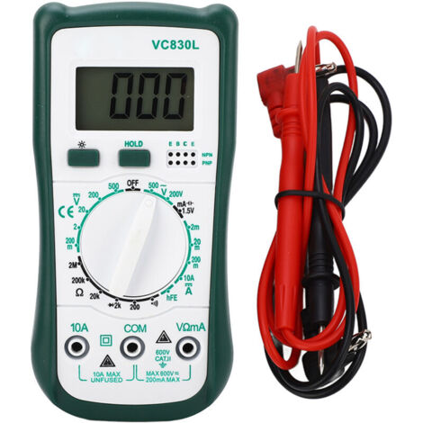 Mini pocket-sized digital multimeter electrical tester for voltage current resistance diode