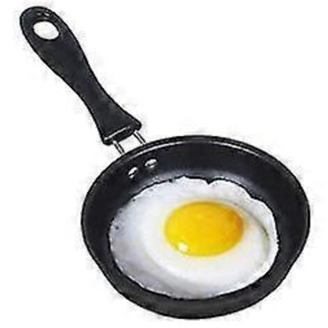 Mini poêle à induction - Poêle à omelette antiadhésive de 12 cm, compatible avec les plaques à gaz et à induction (unité)