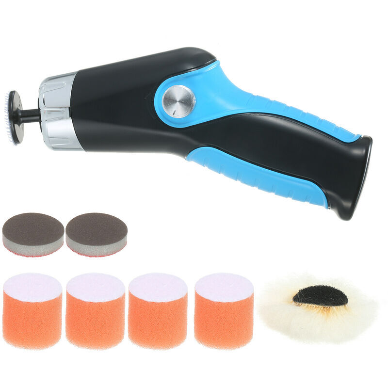 Mini polisseuse 60 w avec câble de charge usb 8500 tr/min polisseuse de voiture à vitesse variable polisseuse électrique nettoyage polissage machine