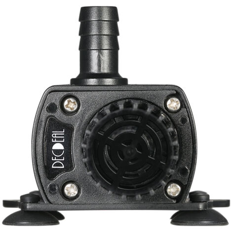 Mini pompa per acqua brushless Decdeal, ultra silenziosa, DC12V 10W 400L/H 400cm 5.5 x 2.1mm, sommergibile, femmina, con funzione di regolazione del flusso.
