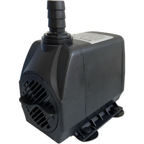 Mini pompa per acqua KZQ (600 l/h, 10 W), pompa per acquario ultra silenziosa con elevata portata, pompa per fontana con cavo di alimentazione da 1,5 m, per stagni, fontane, statue