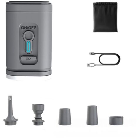 Mini pompe à air pour gonflable, portable, électrique, type C, rechargeable, gonflable, dégonflable, pour piscine, coussin d'air flottant, anneau de natation, sac de rangement sous vide