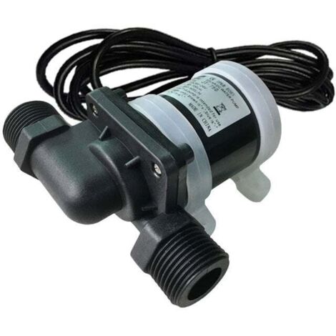 Mini Pompe À Eau DC 12V Circulateur Eau Chaude Sanitaire Sans Balai -40°C À 100°C Débit Élevé