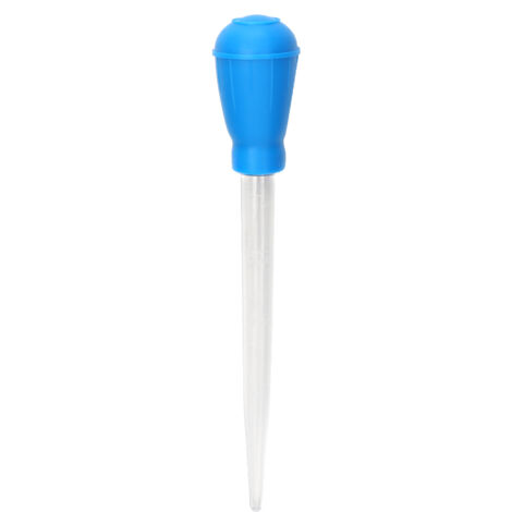 Mini Pompe à Eau Manuelle pour Aquarium, Nettoyeur de Gravier avec Tuyau d'Aspiration Bleu