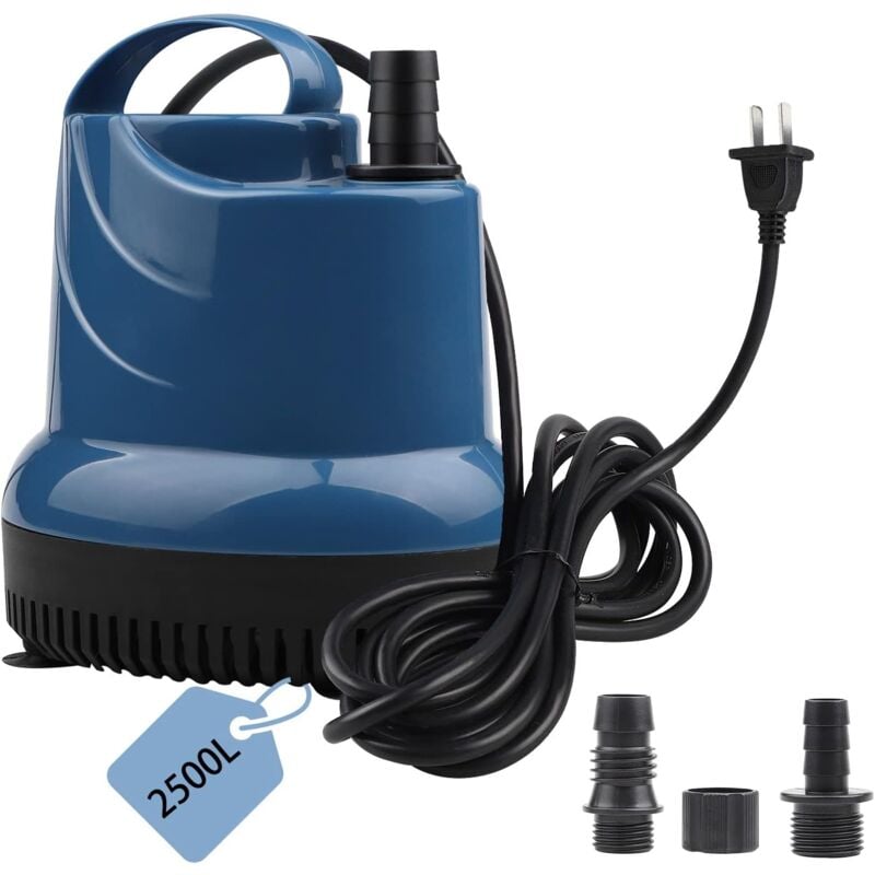 Shining House - Mini Pompe à Eau Pompe Submersible 2500 l/h 40W 230V Pompe Vide Cave Hauteur de Refoulement 2,3 m Câble 2,5 m pour Jardin, Aquarium,