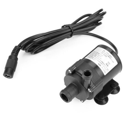 Mini pompe à eau sans balais DC pour petit étang à poissons 12 V -40 ℃  100 ℃