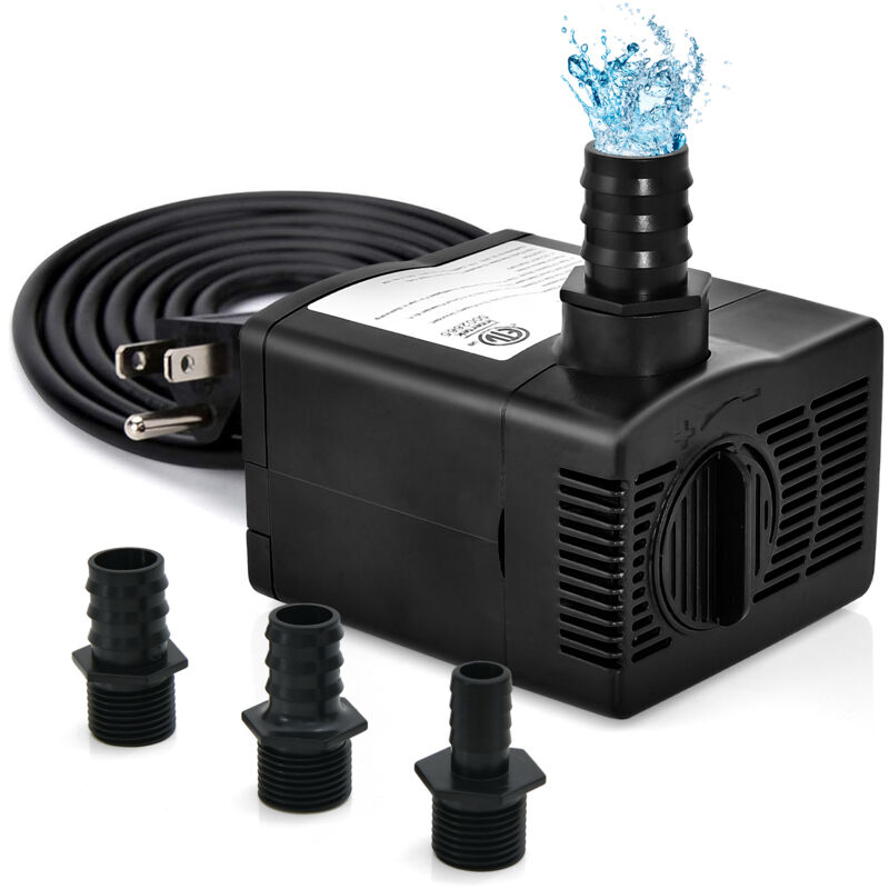 Maisonchic - Mini Pompe à Eau Submersible 900L/H 22W Pompe Aquarium avec Levage Élevé de 2,20 m/2,50 m 3 Buses Différentes et Cordon d'Alimentation
