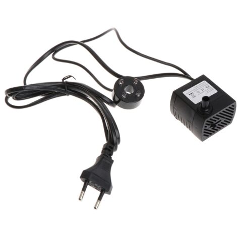 Mini pompe à eau submersible pour aquarium 5W silencieuse avec ventouses et lumière LED[D]