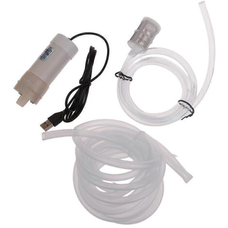Mini pompe à eau USB pour vider les aquariums et évacuer l'eau stagnante - 5 mètres -