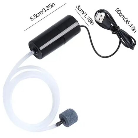Mini pompe à oxygène rechargeable USB pour poissons, accessoires d'aquarium