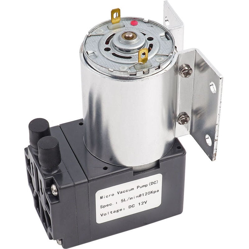 SNQ - Mini pompe à vide dc 12V 5L/min 120kpa, pompage par aspiration à pression négative avec support