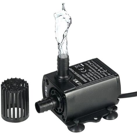 Mini pompe de circulation d'eau froide 12V 400L/h – Moteur Brushless ultra-silencieux – Hauteur de levage 4m – Noyau céramique pour durabilité
