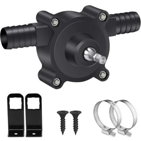 Mini pompe de perceuse électrique Pompe de perceuse électrique portable Huile diesel Eau liquide Pompes de transfert auto-amorçantes Vitesse de pompage rapide Noir