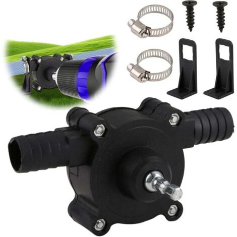 Mini pompe de perceuse électrique portable auto-amorçante Pompe de transfert d'eau et d'huile compatible avec perceuses sans fil pour la maison, le jardin, l'extérieur et le transfert de diesel