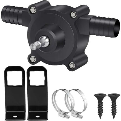 Mini pompe électrique portable pour perceuse, diesel, huile, mazout et eau, pompe de transfert auto-amorçante pour visseuse sans
