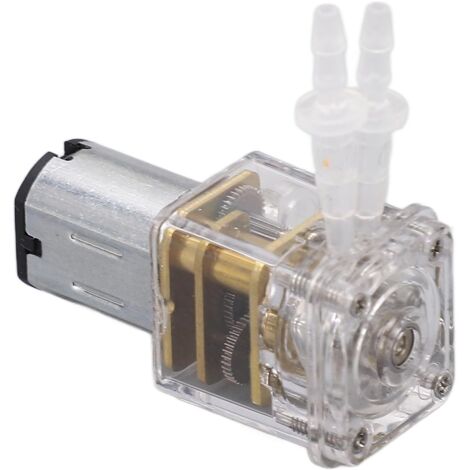 Mini Pompe Péristaltique, 60 mA Micro-pompe péristaltique Débitmètre Mesure Titrage des métaux Auto-amorçante pour instruments médicaux esthétiques(G15-3V)