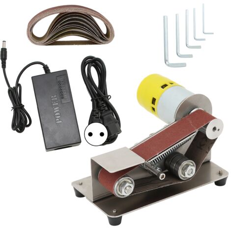 Mini ponceuse à bande électrique bricolage polissage ponceuse affûteuse meuleuse