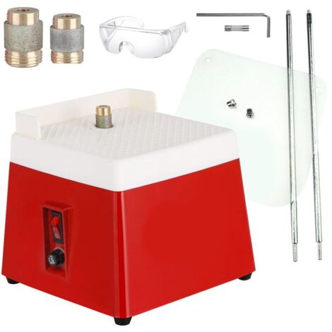 Mini ponceuse à verre portable, 4200 tr/min, outil de ponçage pour loisirs créatifs, têtes de meulage remplaçables de 5/8 et 1 pouce.