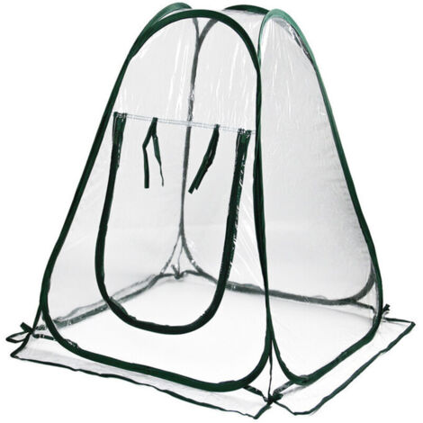Mini-Pop-up-Gewächshaus, Gewächshausabdeckung für drinnen und draußen, kleines tragbares Gartenhaus, Pflanzenschutzhülle 70 x 70 x 80 cm FLITI