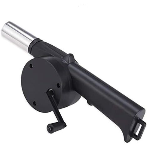 Mini Portable Hand Air Blower 9.6in/24.5cm Hand Crank Bellows for BBQ Fire Bellows Outdoor Cooking Picnic Camping