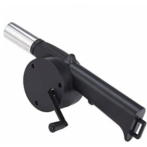Mini Portable Manual Air Blower 9.6in / 24.5cm Hand Crank Manual Bellows for BBQ Fire Bellows Outdoor Kitchen Picnic Camping 67WQQGKXX9