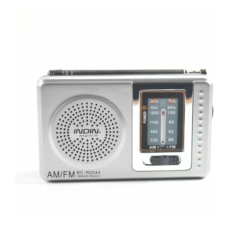 Mini Portable Radio Transistor Speaker Analog Tuner fm/am Tuning Button 3.5mm Jack Plug