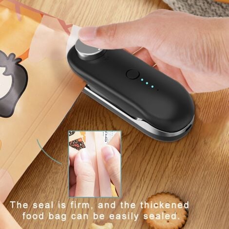 Mini Portable Sac Thermoscellant USB Rechargeable Poche Chauffage Stockage des Aliments Plastique Scellage Machine Clip avec Aimant B